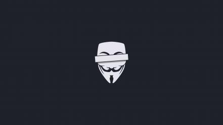 Anonymous guy fawkes v for vendetta censored masks wallpaper