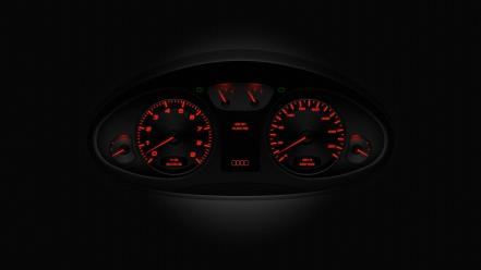 Audi abstract digital art gauges tachometer wallpaper