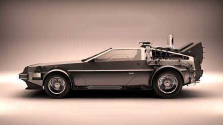 Back to the future delorean dmc12 artwork cars wallpaper