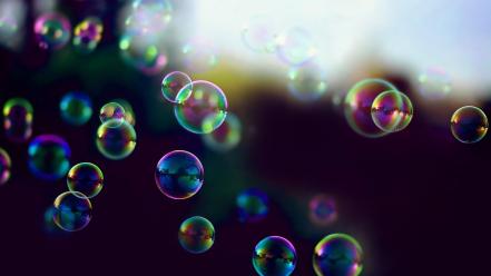 Bubbles iridescence wallpaper