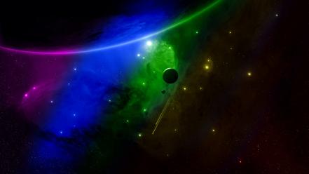Colors outer space spectrum wallpaper