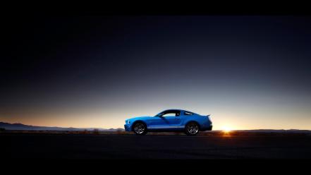 Ford mustang shelby gt500 muscle cars sunset wallpaper