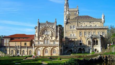 Hotel palace of bussaco portugal architecture buildings wallpaper