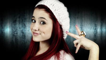 Ariana grande actress celebrity dimples redheads wallpaper