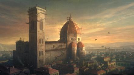 Assassins creed 2 florence italy artwork cityscapes wallpaper