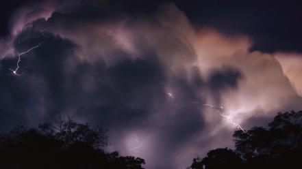 Brazil lightning rainforest storm wallpaper