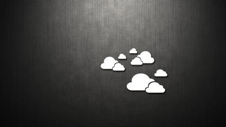 Clouds dark metallic minimalistic simple wallpaper