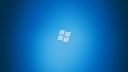 Microsoft windows ren vista blue gradient wallpaper