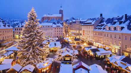 Christmas germany market wallpaper