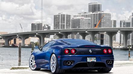 Ferrari 360 challenge stradale italian italy blue wallpaper