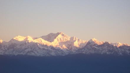 Himalaya kanchenjunga mountains wallpaper