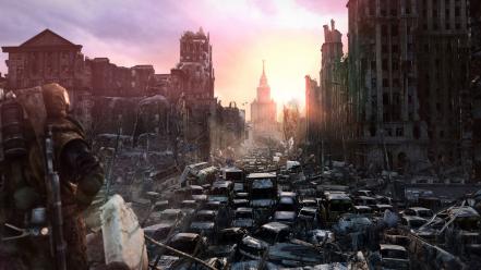 Metro last light apocalypse destruction games wallpaper