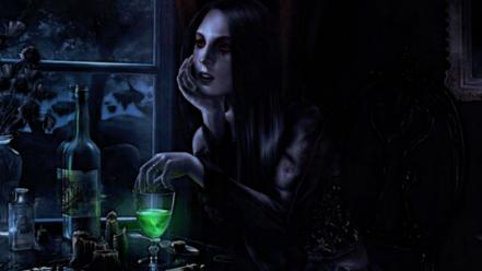 Absinthe dark wallpaper