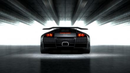Lamborghini murcielago back black vehicles wallpaper