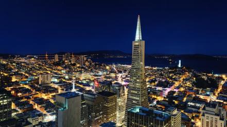 San francisco night widescreen wallpaper