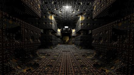 3d abstract artwork design tunnels wallpaper