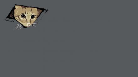 Abstract cats kittens simple simplistic wallpaper