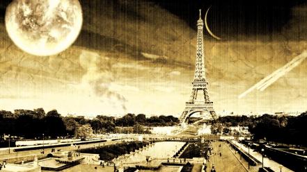 Eiffel tower paris vintage wallpaper