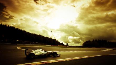 Formula one mercedesbenz nico rosberg sunset wallpaper