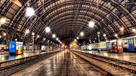 Hdr photography metro station train stations wallpaper
