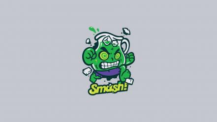 Hulk comic character abstract cartoons simple simplistic wallpaper