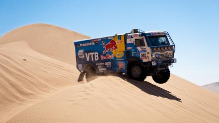 Russians deserts kamaz rally trucks wallpaper