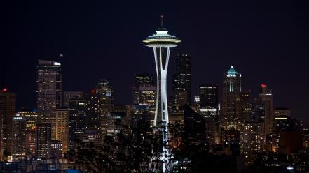 Seattle cityscapes city skyline skyscrapers wallpaper