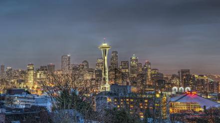Seattle cityscapes panorama wallpaper