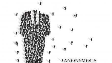 Anonymous suit wallpaper