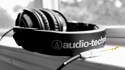 Audiotechnica abstract headphones music wallpaper