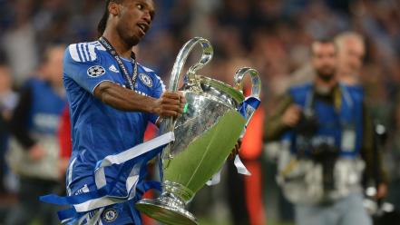 Champions league cup chelsea fc didier drogba wallpaper