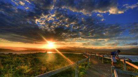 Hdr photography sun landscapes wallpaper