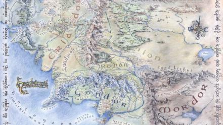 Jrr tolkien middleearth the lord of rings maps wallpaper