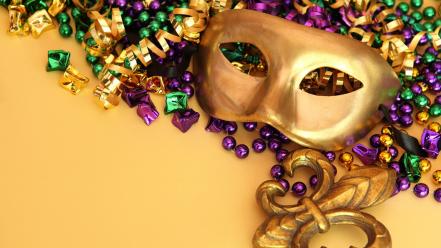 Mardi gras venetian masks venice beads carnivals wallpaper
