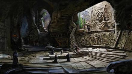 The elder scrolls v skyrim fantasy art games wallpaper