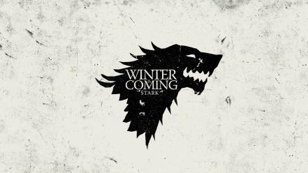 Thrones house stark winter is coming sigil wallpaper