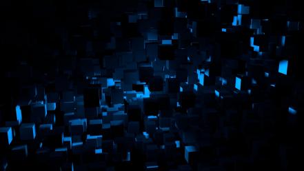 3d cinema4d abstract animated blue light wallpaper