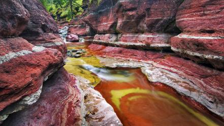 Alberta national park canyon lakes landscapes wallpaper