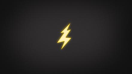 Electricity lightning minimalistic wallpaper