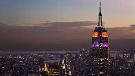 Empire state building cityscapes skylines skyscrapers wallpaper