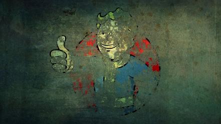 Fallout vault boy grunge video games wallpaper