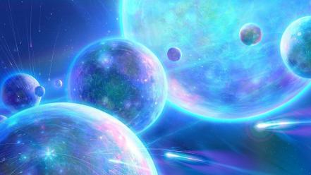 Gary tonge digital art outer space planets wallpaper