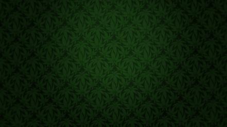 Green marijuana patterns wallpaper