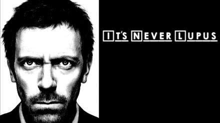 Gregory house md doctor funny grayscale wallpaper