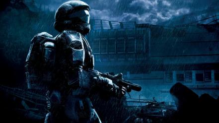 Halo odst digital art soldiers video games wallpaper