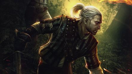 The witcher 2 assassins kings white wolf wallpaper