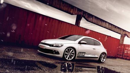 Volkswagen scirocco cars supercars tuning white wallpaper