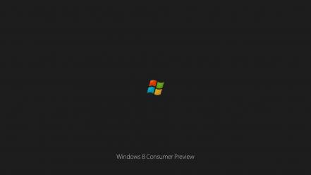 Windows 8 gray background logos wallpaper