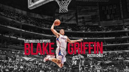 Blake griffin los angeles clippers nba basketball dunk wallpaper