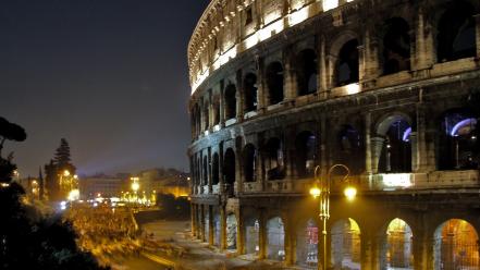 Colosseum italy rome architecture landscapes wallpaper